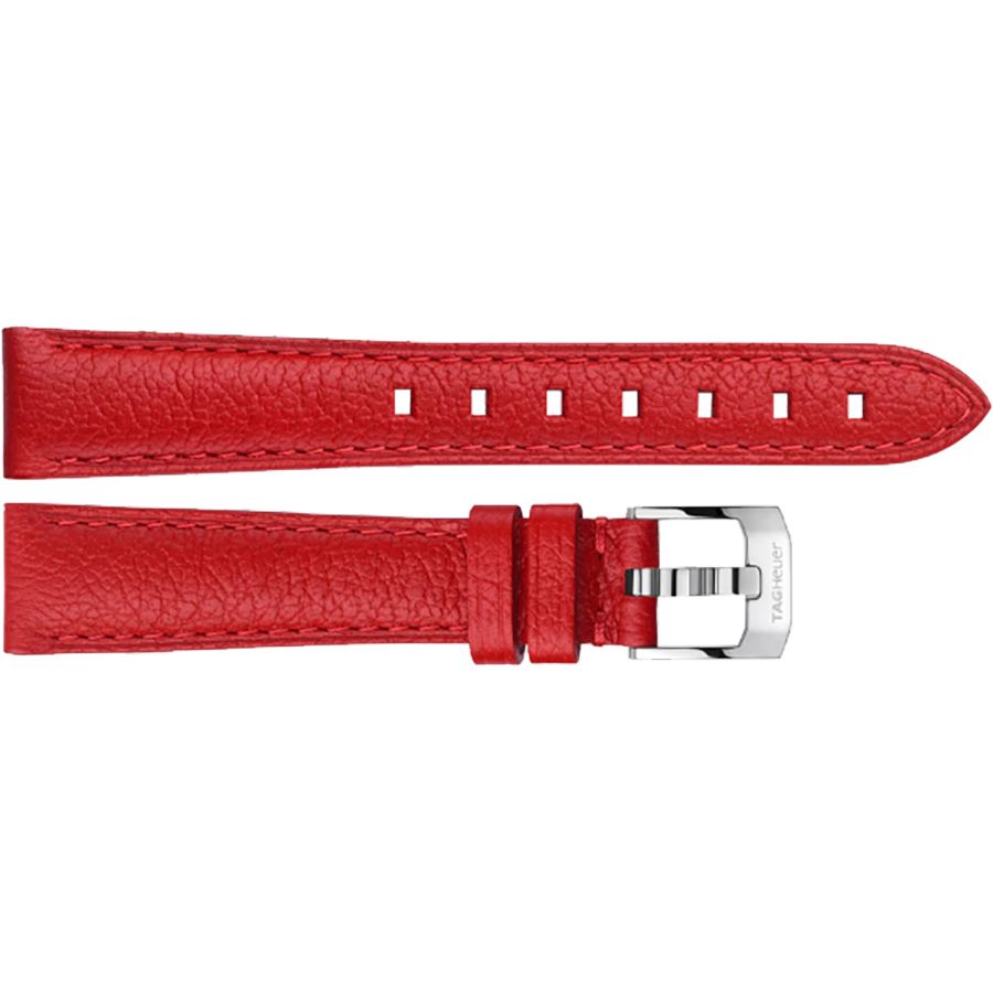 サル(同封NG) Tag Heuer Formula 1 18mm Red Leather Strap BC0931