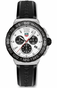 Tag Heuer Formula 1 42mm White Dial Men's Watch CAU1111.FT6024