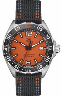 Tag Heuer Formula 1 Orange Dial Quartz Men's Watch WAZ101A.FC8305