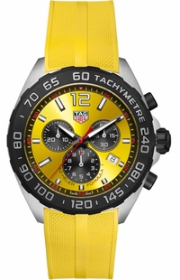 Tag Heuer Formula 1 Quartz Chronograph  Yellow Men's Watch CAZ101AM.FT8054