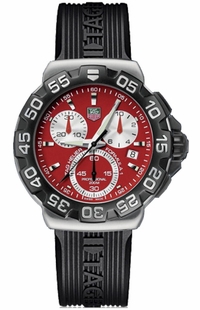 Tag Heuer Formula 1 Red Dial Chronograph Men's Watch CAH1112.FT6024