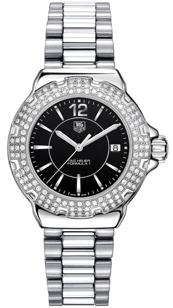 LIKE NEW ** TAG Heuer Formula 1 Women\'s Diamond Chronograph AUTHENTIC WAC1215.BA0852 TAG Heuer Formula One Ladies Watches with  main image 3