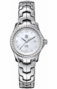 Tag Heuer Link 27mm Steel Diamonds Women's Watch WJF1318.BA0572