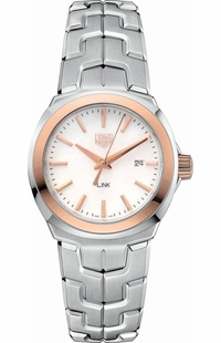 Tag Heuer Link Pearl White Dial & Rose Gold Women's Watch WBC1350.BA0600