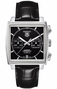 Tag Heuer Monaco Black Dial Men's Watch CAW2110.FC6177