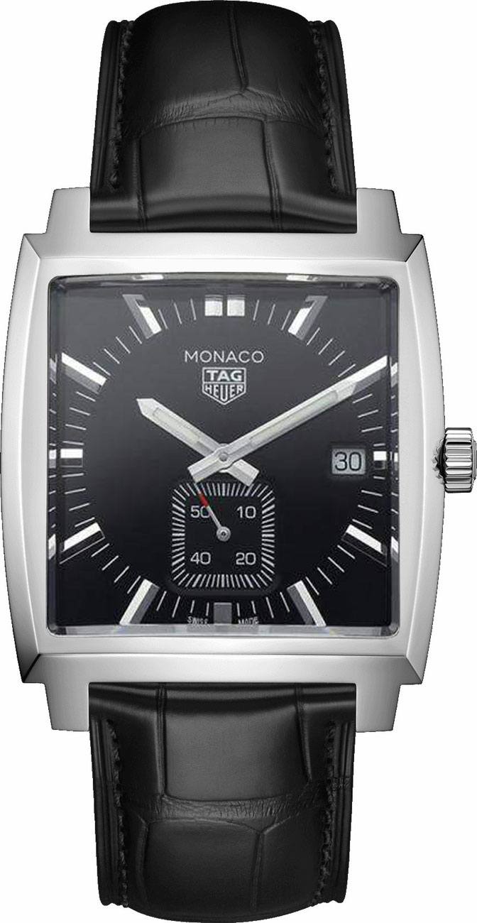 TAG Heuer モナコ クォーツ ブラック WAW131A.FC6177 Discounted TAG Heuer Monaco WAW131A.FC6177