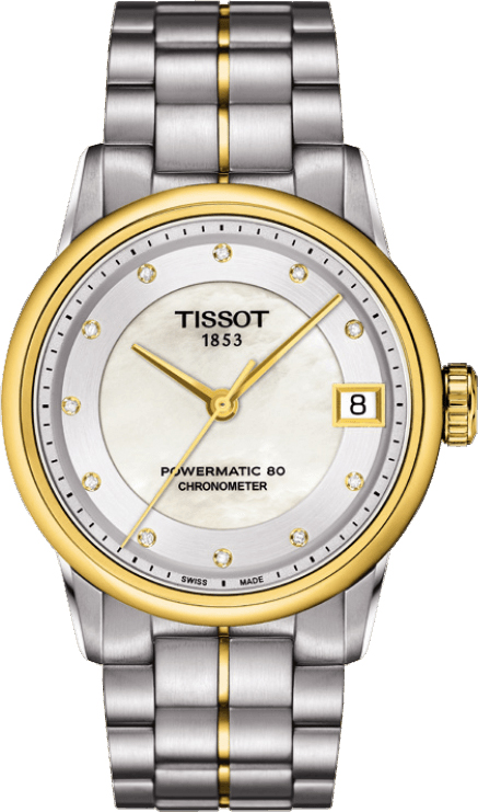 Pearl Diamond Dial -T086.208.22.116.00- Yellow Gold PVD