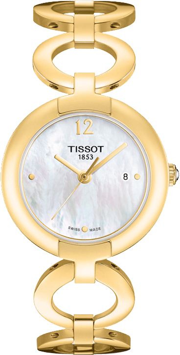 Tissot Pinky - T084.210.33.117.00 - Pearl Dial Yellow Gold PVD Watch