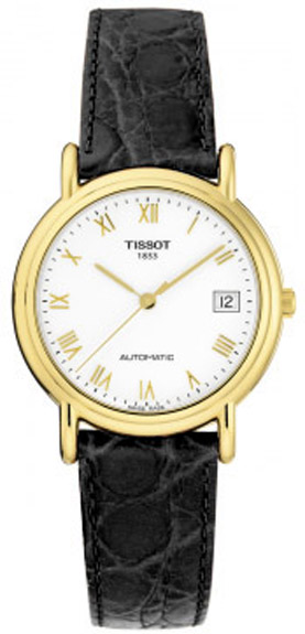 T71344413 Tissot T-Gold Carson Mens Solid Gold Automatic Watch