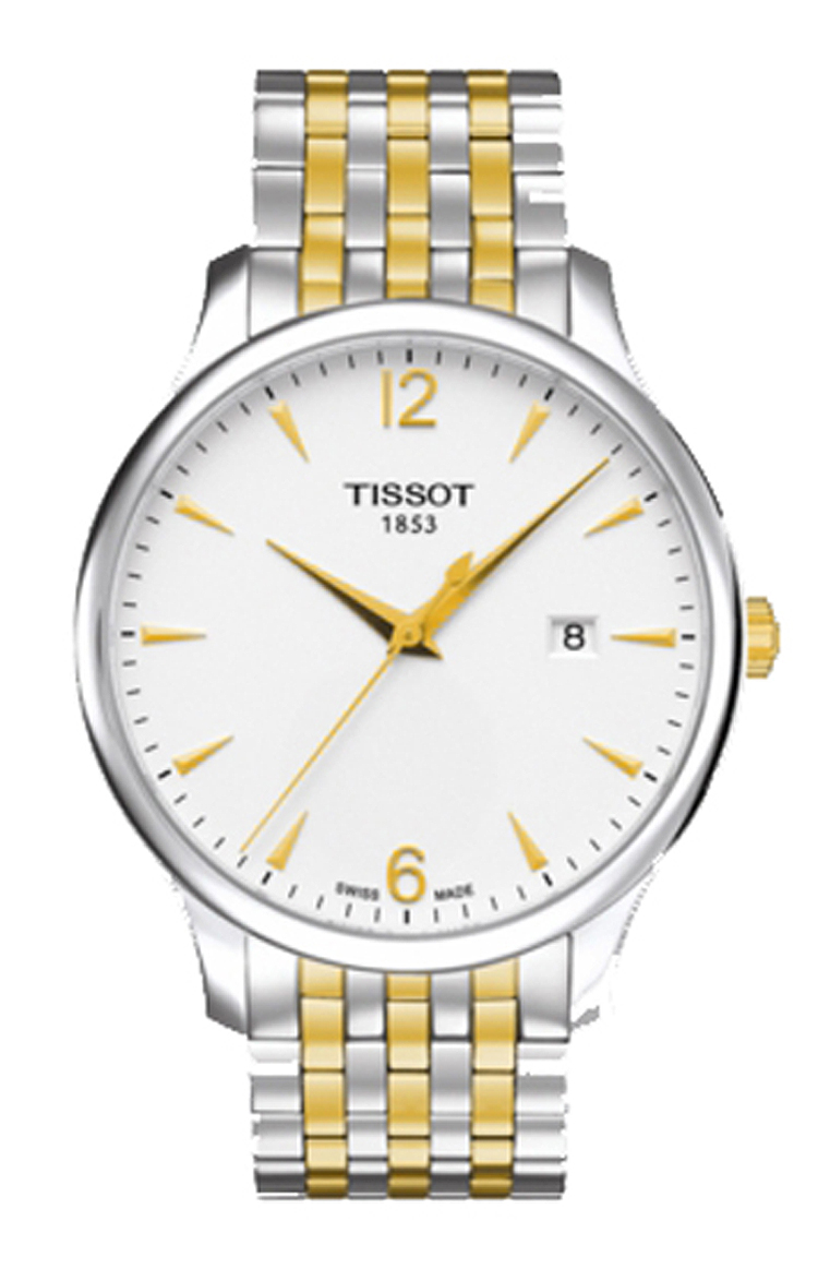 Tissot Tradition T063.610.22.037.00 - Orologio Uomo Al Quarzo, Cassa 42mm, Bracciale Bicolore Acciaio