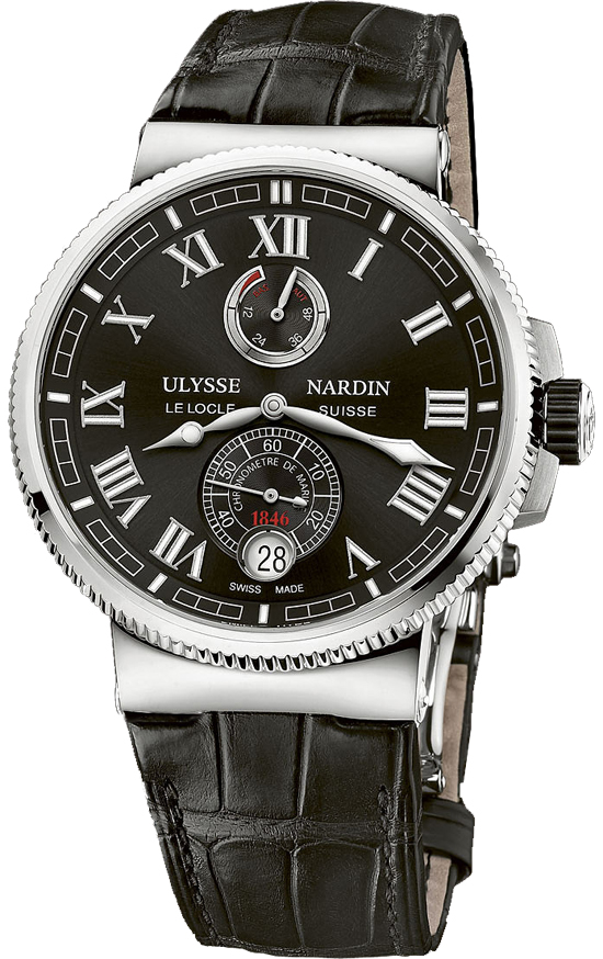 1183-126/42 Ulysse Nardin Marine Chronometer Manufacture - Black