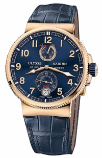 Ulysse Nardin Marine Chronometer Manufacture Blue Dial Men's Watch 1186-126/63