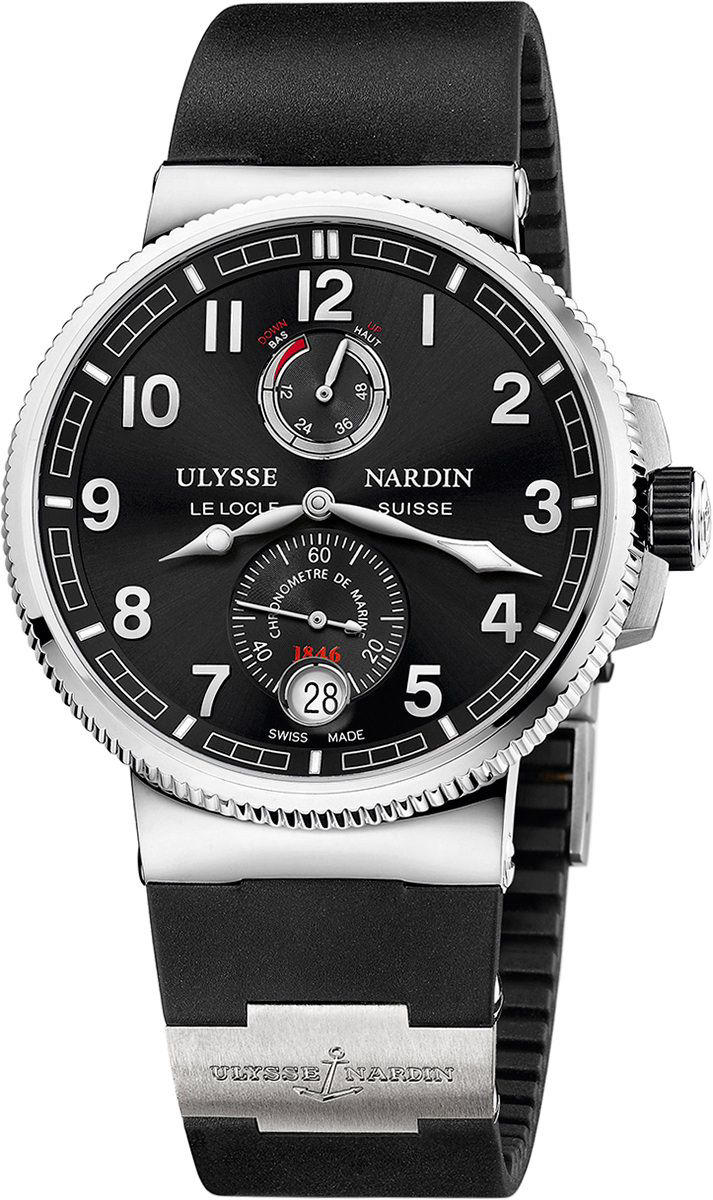 Ulysse Nardin Marine Chronometer Black Dial Men's Watch 1183-126-3/62