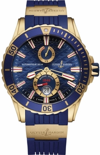 Ulysse Nardin Marine Diver Rose Gold Men's Watch 266-10-3/93