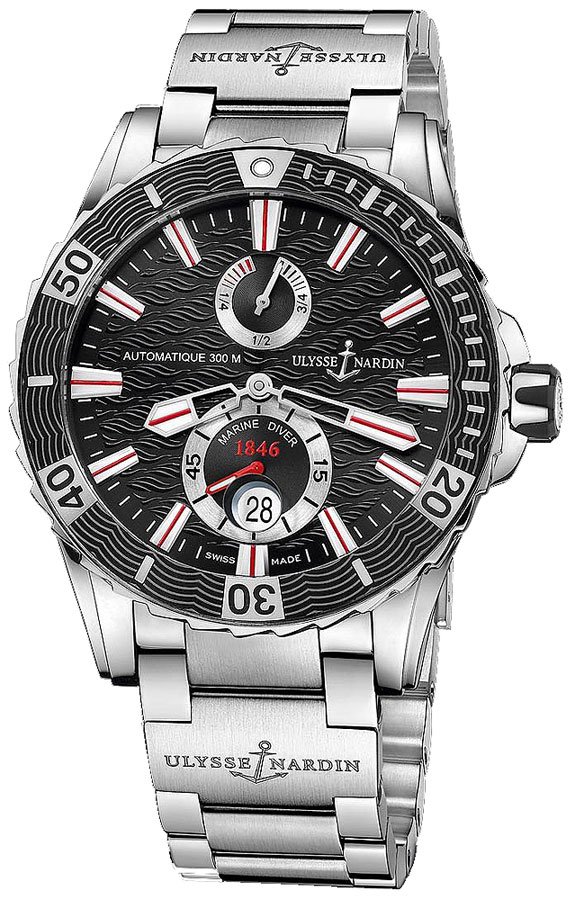 263-10-7M/92 Ulysse Nardin Marine Diver Steel Bracelet Men's Watch