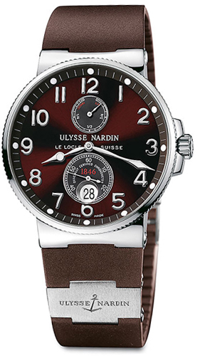 263-66-3/625 Ulysse Nardin Maxi Marine Chronometer Brown Dial Mens