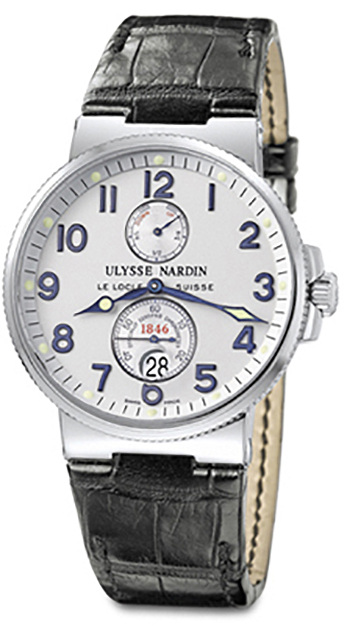 263-66 Ulysse Nardin Maxi Marine Chronometer 41mm Silver Dial Mens