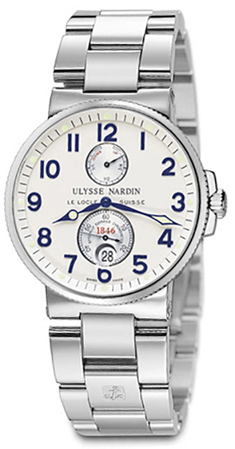 時計 ULYSSE NARDIN Pre-owned Ulysse Nardin Maxi Marine 266-66/623 – Laviano Jewelers