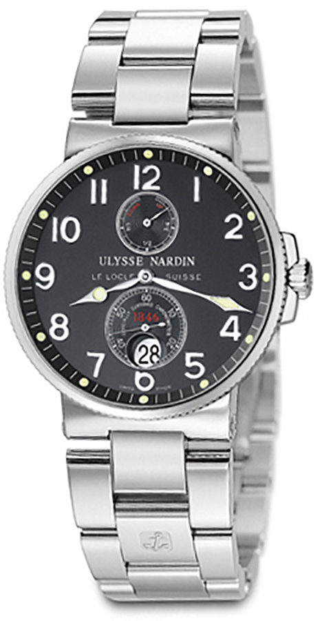 263-66-7/62 Ulysse Nardin Maxi Marine Chronometer Black Dial Mens