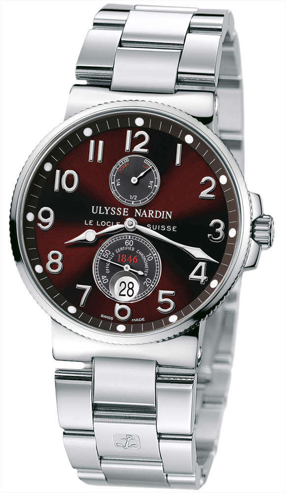 263-66-7/625 Ulysse Nardin Maxi Marine Chronometer Brown Dial Mens 