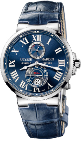 263-67/43 Ulysse Nardin Maxi Marine Chronometer Blue Dial Mens 