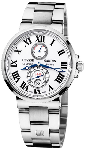 263-67-7/40 Ulysse Nardin Maxi Marine Chronometer White Dial Mens