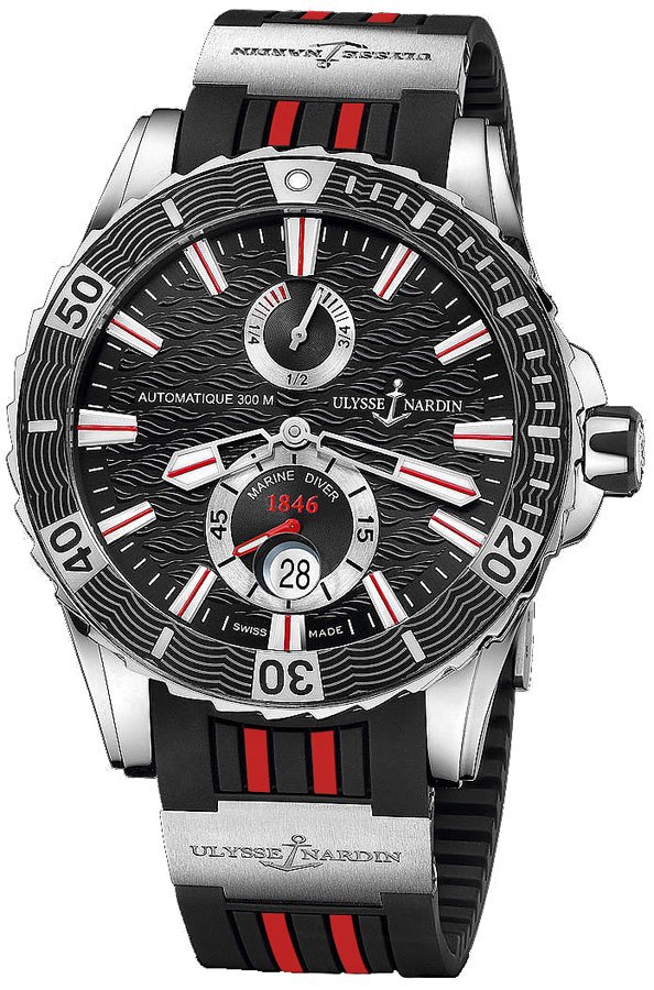 263-10-3R/92 Ulysse Nardin Maxi Marine Diver Black Dial Men's Watch