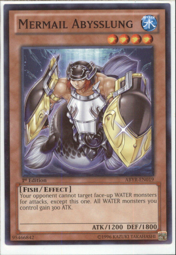 ABYR-EN019 MERMAIL ABYSSLUNG Common Yugioh Abyss Rising Card