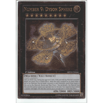 ABYR-EN044 NUMBER 9: DYSON SPHERE Ultimate Rare Yugioh Abyss Rising Card