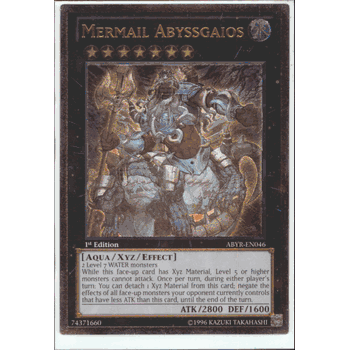 ABYR-EN046 MERMAIL ABYSSGAIOS Ultimate Rare Yugioh Abyss Rising Card