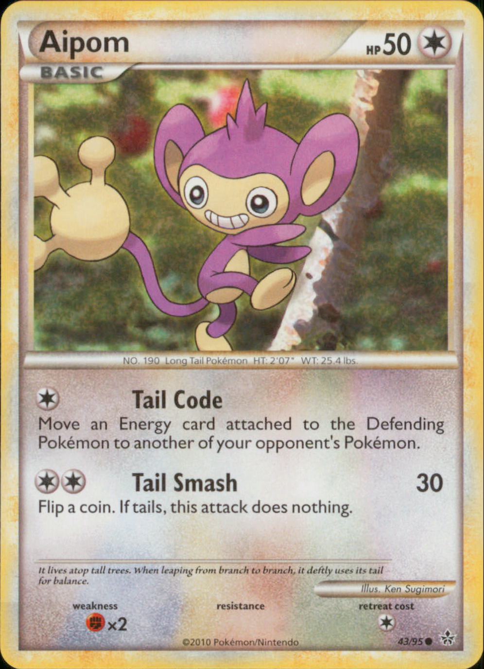 pokemon card aipom Aipom | EX Unseen Forces