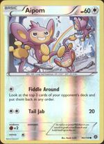 AIPOM Pokemon XY Steam Siege XY11 Parallel Foil Common Card # 90 - Click to enlarge