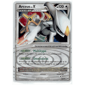 ARCEUS LV.X Rare Holofoil Lv.X Pokemon Arceus Card # 94