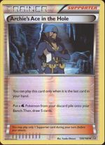 ARCHIE'S ACE IN THE HOLE Pokemon XY Primal Clash PARALLEL (Reverse) FOIL Card # 124/160 - Click to enlarge