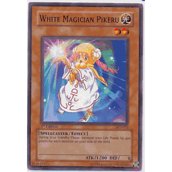 AST-EN033 White Magician Pikeru Yugioh Ancient Sanctuary Short Print Card