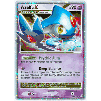 AZELF LV.X Pokemon Legends Awakened Holofoil Card # 140