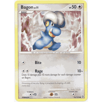 BAGON Lv.11 Pokemon Secret Wonders Common Card # 76