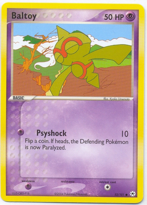 BALTOY Common Pokemon Hidden Legends Card # 52