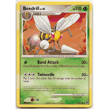 BEEDRILL LV.41 Pokemon Great Encounters Rare Card # 13