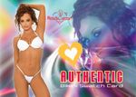 BenchWarmer 2004 Authentic Bikini Swatch Card - Christy "Sunni" Hemme - Click to enlarge