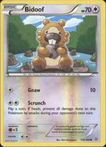 BIDOOF Pokemon XY Primal Clash PARALLEL (Reverse) FOIL Card # 116/160 - Click to enlarge