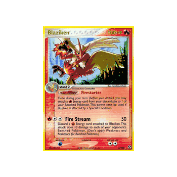 BLAZIKEN Holofoil Rare Pokemon EX Power Keepers Card # 5