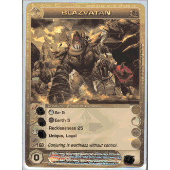 BLAZVATAN Chaotic UR Foil Card & Code MAX SPEED STAT OF 160 Silent Sands