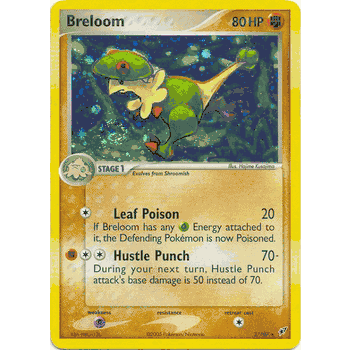 BRELOOM Holofoil Rare Deoxys Card # 3