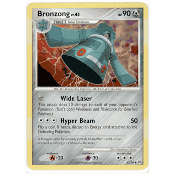 BRONZONG LV.45 Uncommon Pokemon Arceus Card # 33
