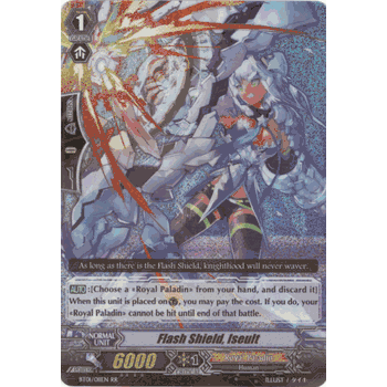 BT01/011EN RR FLASH SHIELD, ISEULT Cardfight Vanguard Volume 1 TCG Double Rare Foil Card