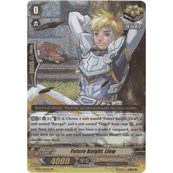 BT01/012EN RR FUTURE KNIGHT, LLEW Cardfight Vanguard Volume 1 TCG Double Rare Foil Card