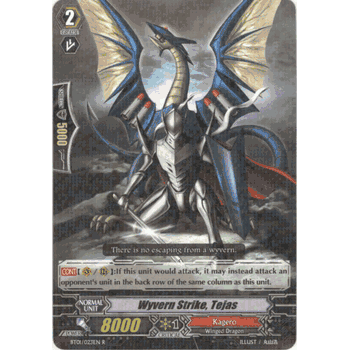 BT01/023EN R WYVERN STRIKE, TEJAS Cardfight Vanguard Volume 1 TCG Rare Foil Card