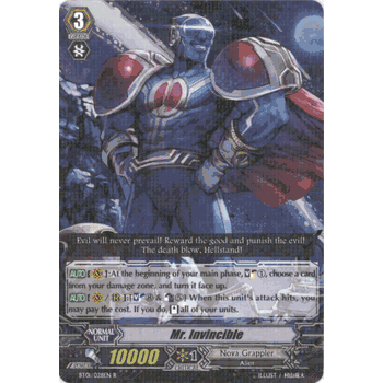 BT01/028EN R MR. INVINCIBLE Cardfight Vanguard Volume 1 TCG Rare Foil Card