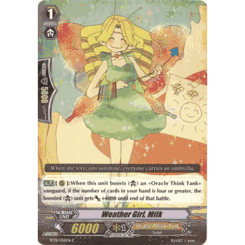 BT01/055EN C WEATHER GIRL, MILK Cardfight Vanguard Volume 1 TCG Common Card